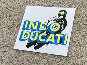 送料無料 INDO DUCATI ドゥカティ カッティング ステッカー 120mm × 115mm