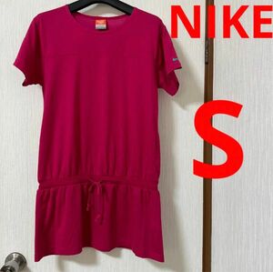 【美品】NIKE ナイキジャパン　ドライフィット　チュニック　半袖ワンピース　　カットソー　トップス　S 小さいサイズ