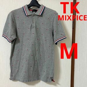 THE SHOP TK MIXPICE キクチタケオ　ワールド　メンズ　男性用ポロシャツ　綿100% M