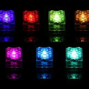 2x2 ブロック LED ライト 3個