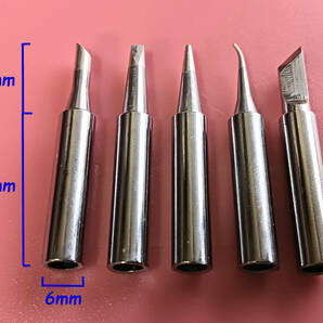 80W 半田はんだごて+はんだ+フラックス+こて台+チップ5個 セットの画像3