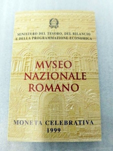 イタリア 記念硬貨 2000リラ 銀貨 1999年 MVSEO NAZIONALE ROMANO