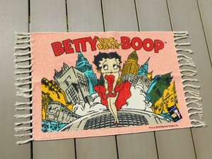 ◆送料無料◆【ベティちゃんコットンマット】※《Betty Boop・BT-NEW YORK》　アメリカン雑貨　サイズ500×700mm 　ベティ・ブープ　