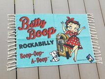 ◆送料無料◆【ベティちゃんコットンマット】※《Betty Boop・BT-50's》　アメリカン雑貨　サイズ500×700mm 　ベティ・ブープ_画像1