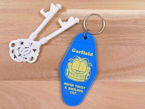 ◆送料\120◆【GARFIELD・ガーフィールド】※《ホテルキーリング・ブルー》　アメリカン雑貨　ホテルキーホルダー