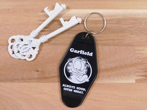 ◆送料\120◆【GARFIELD・ガーフィールド】※《ホテルキーリング・ブラック》　アメリカン雑貨　ホテルキーホルダー