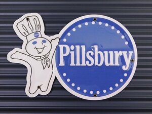 ◆送料無料◆【Pillsbury・ピルズベリー】※《ミニエンボスメタルサイン》　アメリカン雑貨　エンボス看板　ブリキ看板　74