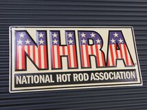 送料￥350【NHRA AMERICAN FLAG・全米ホットロッド協会】※《エンボスメタルサイン》　アメリカン雑貨　エンボス看板　ブリキ看板　83_画像2