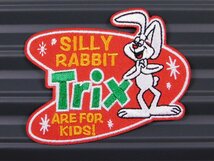 送料\84【Trix RABBIT・トリックスラビット】※《アイロン刺繍ワッペン》　アメリカン雑貨　刺繍ワッペン　アイロンワッペン_画像1