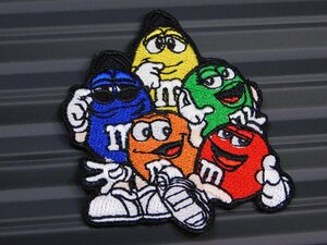 送料\84【Ｍ＆Ｍ‘Ｓ・エムアンドエムズ】※《アイロン刺繍ワッペン》　アメリカン雑貨　刺繍ワッペン　アイロンワッペン