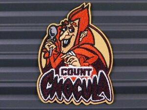 送料\84【COUNT CHOCULA・カウントチョラキュラ】※《アイロン刺繍ワッペン》　モンスターシリアル　アメリカン雑貨　アイロンワッペン