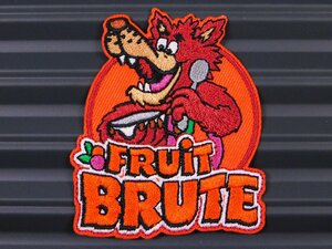 送料\84【FRUiT BRUTE・フルーツブルート】※《アイロン刺繍ワッペン》　モンスターシリアル　アメリカン雑貨　アイロンワッペン