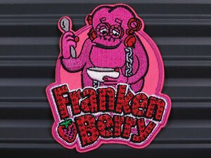 送料\84【Franken Berry・フランケンベリー】※《アイロン刺繍ワッペン》　モンスターシリアル　アメリカン雑貨　アイロンワッペン