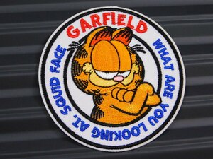 送料\84【GARFIELD・ガーフィールド】※《アイロン刺繍ワッペン》　アメリカン雑貨　刺繍ワッペン　アイロンワッペン　⑤