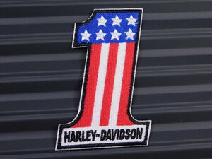 送料\84【HARLEY-DAVIDSON・ハーレー】※《アイロン刺繍ワッペン》　アメリカン雑貨　刺繍ワッペン　アイロンワッペン