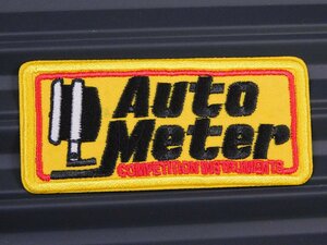 送料\84【Auto Meter・オートメーター】※《アイロン刺繍ワッペン》　アメリカン雑貨　刺繍ワッペン　アイロンワッペン