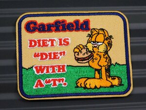 送料\84【GARFIELD・ガーフィールド】※《アイロン刺繍ワッペン》　アメリカン雑貨　刺繍ワッペン　アイロンワッペン　⑥