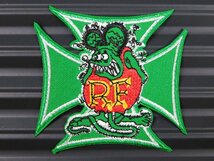 送料\84【Rat Fink・ラットフィンク】※《アイロン刺繍ワッペン 》　アメリカン雑貨　刺繍ワッペン　アイロンワッペン_画像2