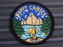 送料\84【HAPPY CAMPER・キャンプ】※《アイロン刺繍ワッペン》　アメリカン雑貨　刺繍ワッペン　アイロンワッペン_画像2