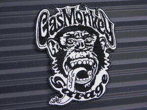  postage \84[GAS MONKEY GARAGE* gas Monkey garage ]*{ iron embroidery badge * face } american miscellaneous goods embroidery badge 