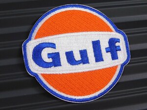 送料\84【Gulf・ガルフ】※《アイロン刺繍ワッペン》　アメリカン雑貨　刺繍ワッペン　アイロンワッペン