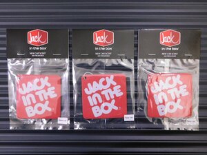 送料\140【JACK IN THE BOX・ロゴ】※《エアーフレッシュナー3枚・NEW CAR／ニューカー》　AIR FRESHENER　アメリカン