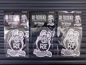 送料\94【Rat Fink・ラットフィンク／白黒】※《エアーフレッシュナー・ココナッツ／３枚セット》　AIR FRESHENER　アメリカン