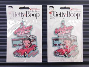 送料\140【Betty Boop・ベティちゃん】※《エアーフレッシュナー2枚・パッション》　品番BT-DINER　AIR FRESHENER　アメリカン