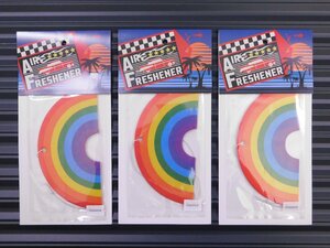 送料\140【Rainbow・レインボー】※《エアーフレッシュナー3枚・ココナッツ》　AIR FRESHENER　アメリカン