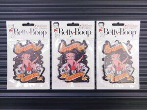 送料\140【Betty Boop・ベティちゃん】※《エアーフレッシュナー3枚・パッション》　品番BT-LUCK　AIR FRESHENER　アメリカン