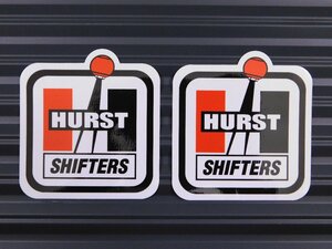 送料\84【HURST SHIFTERS・ハーストシフターズ】※《レーシングステッカー／２枚セット》　(品番：ms018)　アメリカン雑貨　ガレージ