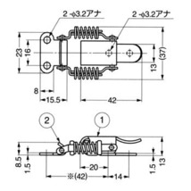 【ステンレス製トランクフック・Ｍサイズ】※ リアゲート・トランクキャッチ_画像4