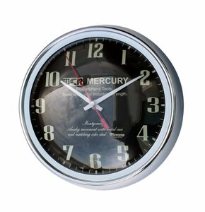 【MERCURY・マーキュリー】※《ウォールクロック・MONTGOMERY／ブラック》　アメリカン雑貨　壁掛け時計　品番ME052359