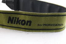 L2877 ニコン Nikon ストラップ For PROFESSIONAL オリーブ 緑 ブラック 黒 STRAP カメラアクセサリー クリックポスト_画像2