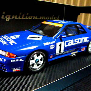 値下げ!!イグニッションモデル 1/18 日産 CALSONIC SKYLINE R32・カルソニック スカイライン /1991 JTC の画像1