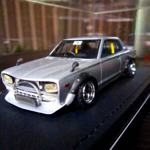 イグニッションモデル 1/43 日産 スカイライン 箱スカ (KPGC10) /LB-WORKS Hakosuka 2Door ★SSR社マークⅢ・wheel!!の画像1