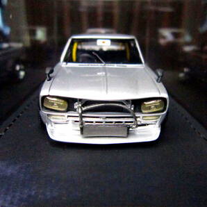 イグニッションモデル 1/43 日産 スカイライン 箱スカ (KPGC10) /LB-WORKS Hakosuka 2Door ★SSR社マークⅢ・wheel!!の画像5