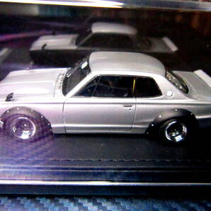 イグニッションモデル 1/43 日産 スカイライン 箱スカ (KPGC10) /LB-WORKS Hakosuka 2Door ★SSR社マークⅢ・wheel!!の画像7