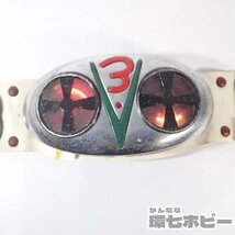 1UM15◆当時物 ポピー 仮面ライダーV3 変身ベルト ダブルタイフーン 動作OK/昭和レトロ プラデラ 送:-/60_画像8