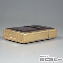 1WD29◆Zippo ジッポ ライター スリム べっ甲 ゴールデントータス 未検品現状/鼈甲 ビンテージ ジッポー 送:YP/60_画像9