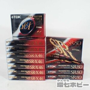 2QV29◆新品未開封 TDK SR 80/SR-X46 ハイポジション タイプ2 12本 大量セット まとめ/ハイポジ セットカセットテープ 未使用 送:-/60