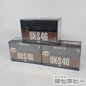 2QV32◆新品未開封 SONY ソニー UX-S 46 ハイポジション 3本パック×3 9本 大量セット まとめ/ハイポジ カセットテープ まとめて 送:-/60の画像1