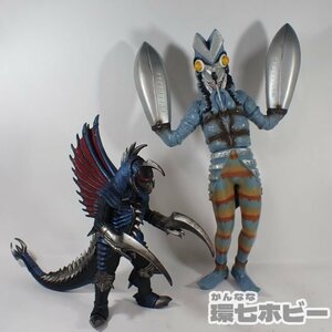 0QV90◆当時物 バルタン星人 2001 ガイガン2004 ソフビ フィギュア まとめ/ウルトラマン 怪獣 ゴジラ バンプレスト 送:-/80