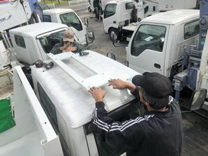 ルーフキャリア(ベースキット) いすゞエルフ用 屋根用台 屋根で作業する時などのベース 解体業・造園業・建設業の方に人気の商品です！