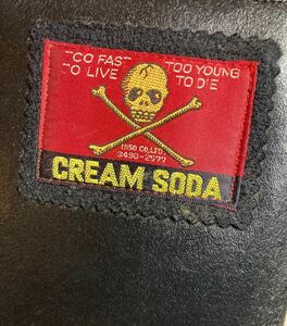 【希少！当時物】cream soda クリームソーダ　長財布　黒　90年代　ピンクドラゴン