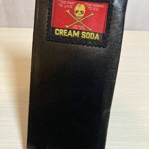 【希少！当時物】cream soda クリームソーダ 長財布 黒 90年代 ピンクドラゴンの画像2