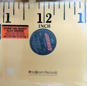 LP レコード　12 INCH　(COME ON SHOUT) ALEX BROWN　DANCE AND DUB MIXES　PolyGram Records　　　YL124