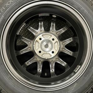 155/65R14 DUNLOP/WINTER MAXX WM02 22年製 ZACK 14インチ 4.5J＋45 100 4H スタッドレス 4本 ダンロップ 軽自動車 (8-C502)の画像10