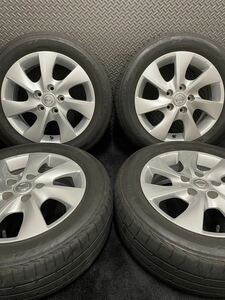 195/60R16 BRIDGESTONE/LUFT RV II 20年製 日産 セレナ 純正 16インチ 6J＋45 114.3 5H 夏タイヤ 4本 ブリヂストン (7-C536)