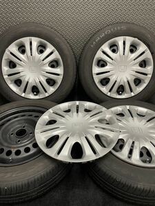 175/65R15 MARQUIS/CST MR61 22年製 ホンダ　純正 スチール 15インチ 5.5J＋45 100 4H 夏タイヤ 4本 フィット シャトル インサイト(4-C548)